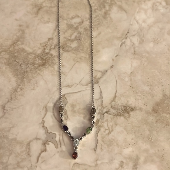 Multi Gemstone Necklace - Picture 3 of 3